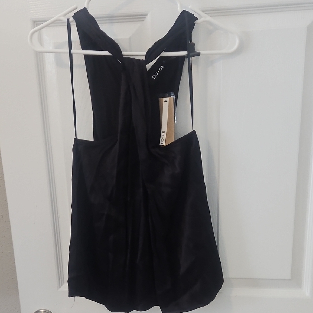 DO+BE Black Satin Tank Top -Bought At Vici